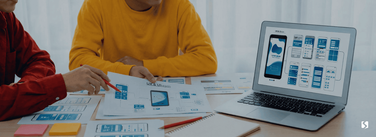 Intelligent UI UX experience design hero background
