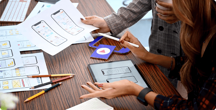 UI UX design dashboard and product experience example