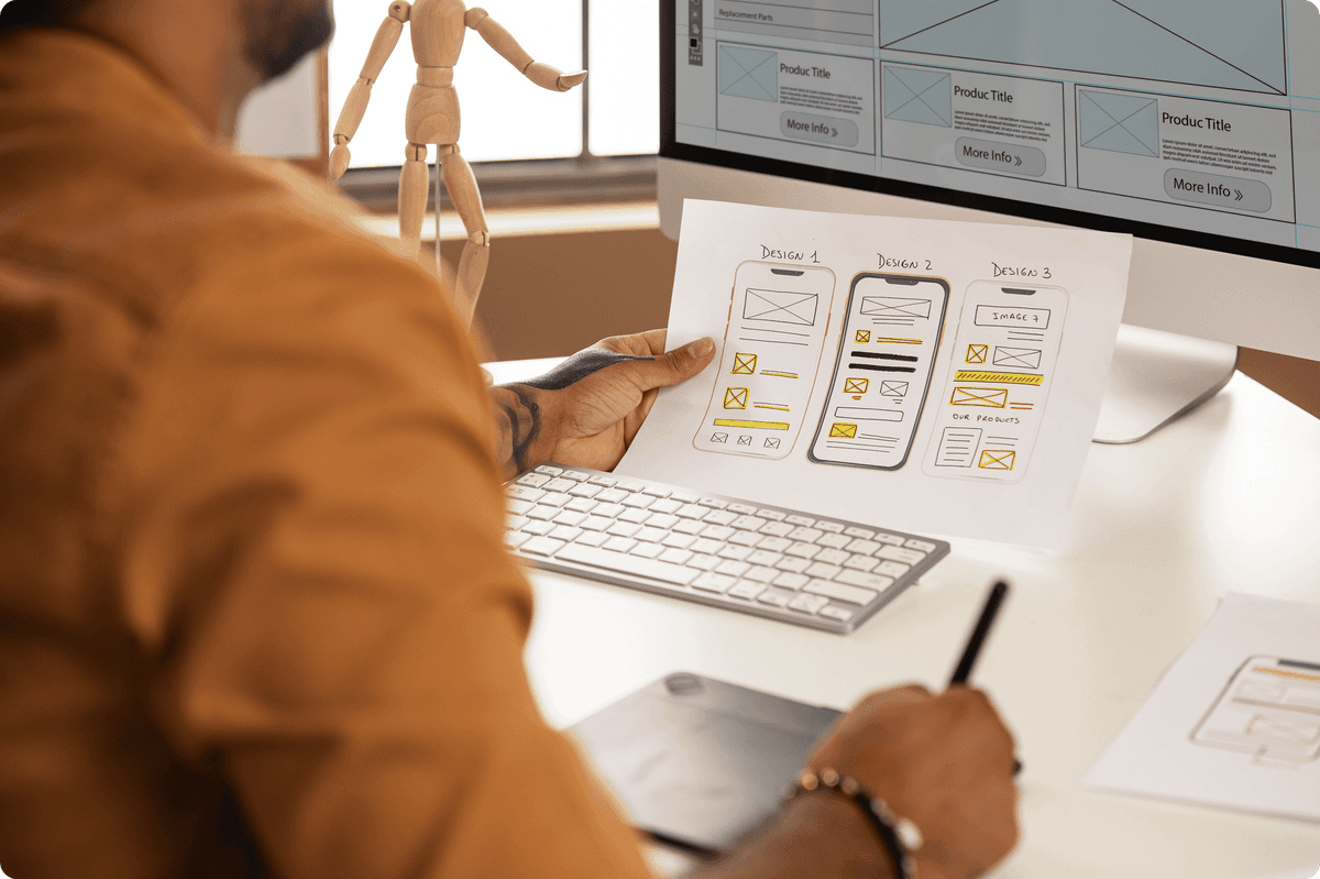 UI UX case study product transformation visual