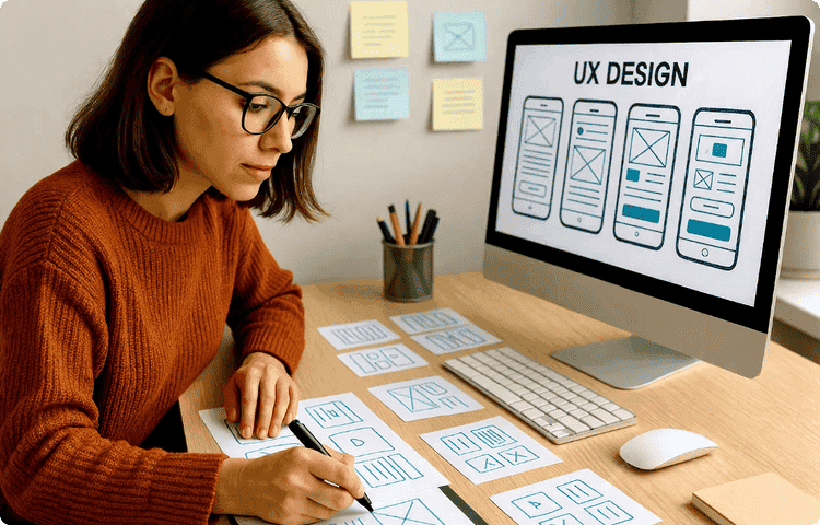 Hire UI/UX Designers illustration