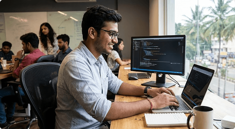 Website design illustration