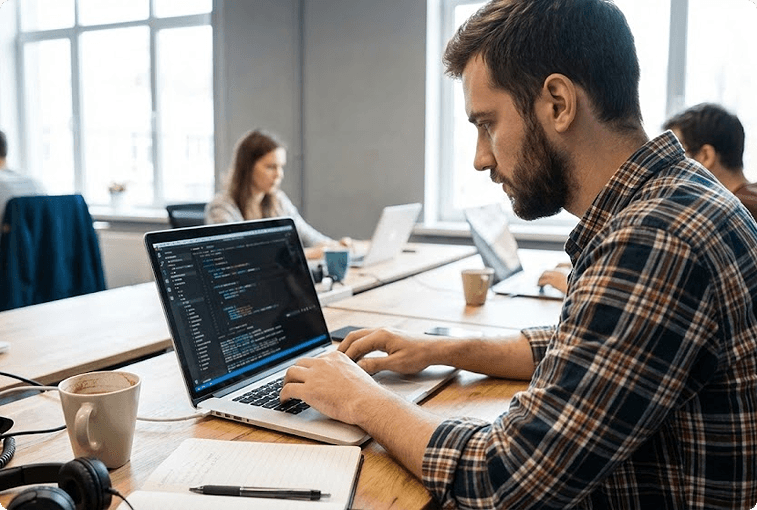 Working Woman Coding