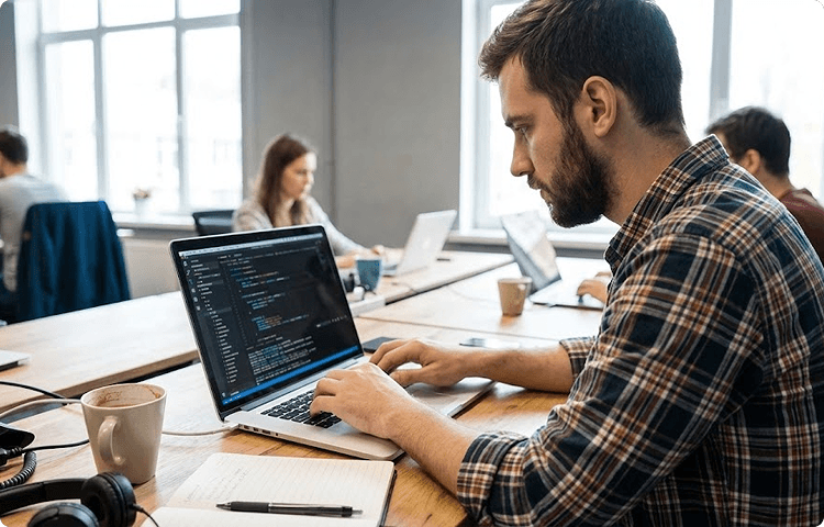 Working Woman Coding