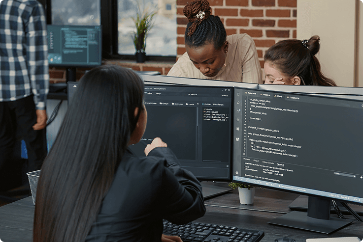 Working Woman Coding