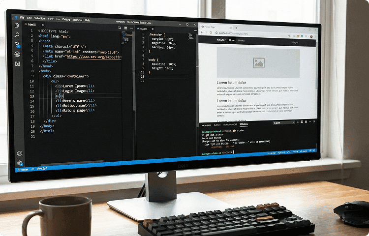 Hire HTML Developers illustration