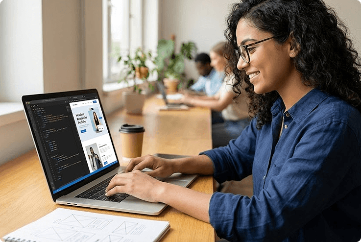 Working Woman Coding