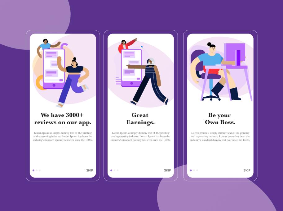 OnBoarding Screens